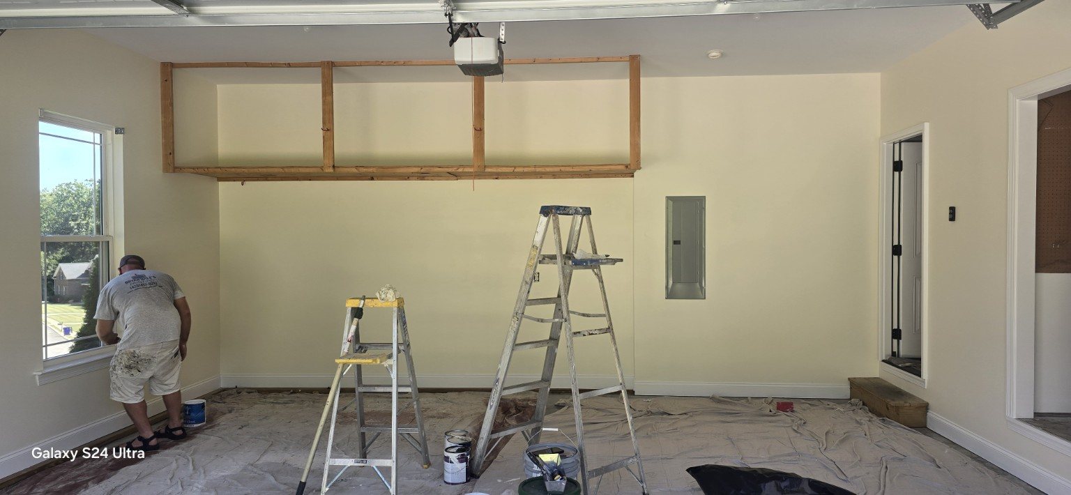 Interior wall painting project